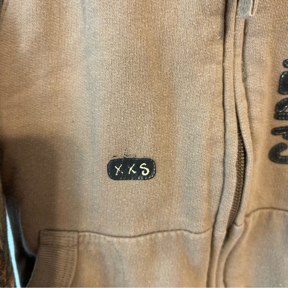 Cabela's Kids Camo Tan Hoodie size 4. Vintage. - Picture 3 of 6